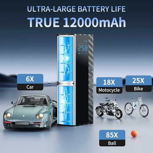 Nanming 12000mAh Cordless Portable Tire Inflator Air Compressor w/ 150PSI and Auto-Stop 16.99 + Free Shipping + 50% Off Code 7SYWGJZ0 - image 3