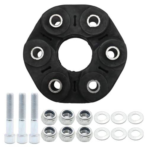 Hoypeyfiy 5127289AA Driveshaft Coupler Flex Joint with Bolts Replacement for Chrysler 300 V6 2.7L 2005 2006 2007 2008 2009 2010 Replacement for Dodge Challenger V6 3.5L 2010 Replace 5144110015