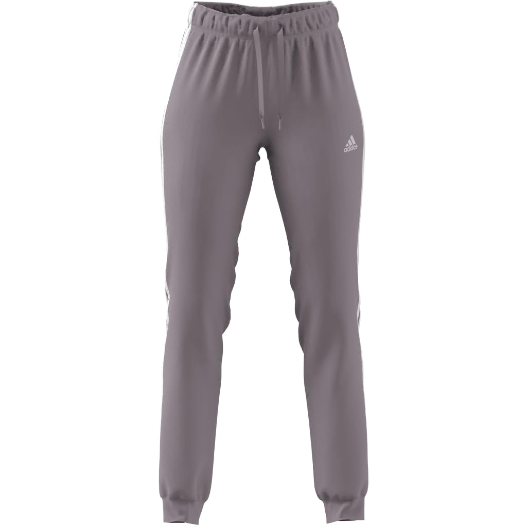 adidas Women's Essentials Warm-up Slim Tapered 3-Stripes Track Pants