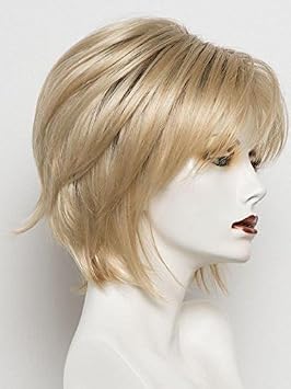 Reese Wig Avg Cap Color Creamy Toast - Noriko Wigs Women's Tousled Bob Synthetic Short Choppy Layers Side Fringe Open Weft