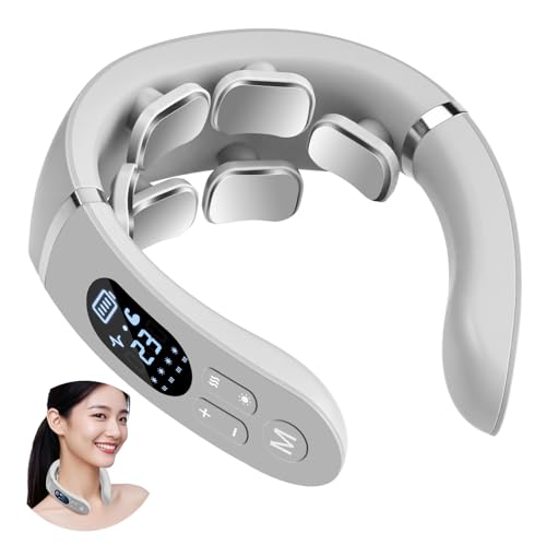 Masseur cervical portable LCD : technologie intelligente à 6 têtes