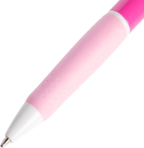 Miniatura 4 de Simply Genius Bolígrafos rosados, 100 unidades, bolígrafo retráctil, tinta negra, bolígrafos rosas para escribir, diario, escuela y suministros de