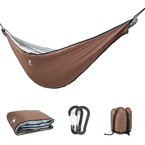 GEERTOP Edredón ultraligero portátil de hamaca para acampar hamaca cálida Underquilt para viajes de mochilero al aire libre Cover