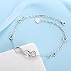 MABELLA-Anklets-Bracelet-18K-Gold-plated-Sterling-Silver-Adjustable-Infinity-Endless-Love-Heart-Charm-Jewelry-Jewelry-Gifts-for-Her MABELLA Anklets Bracelet 18K Gold plated Sterling Silver Adjustable Infinity Endless Love Heart Charm Jewelry Gifts for Her