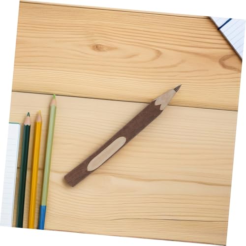 Lápices de madera con corteza natural 13cm 10 piezas miniatura 6
