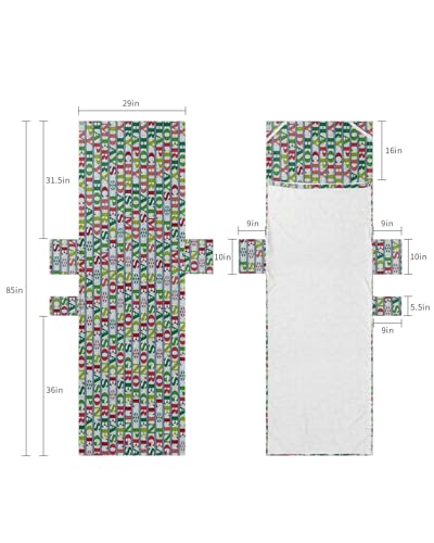 Christmas Beach Lounge Chair Towel Cover, Soft Chaise Lounge Towel with Side Pockets Patio Pool Chairs Cover for Beach/Pool Sunbathing 29x85 Xmas Winter Snowflake Green Red Words