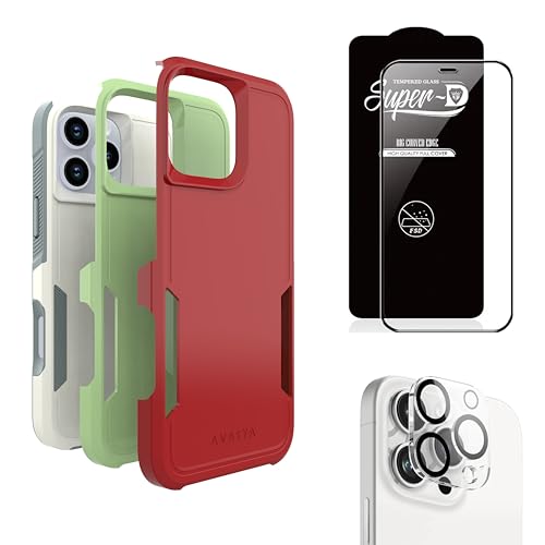 Image of Case for iPhone 16 Pro, [Military Grade Drop Protection] Full Body Heavy Duty Rugged Shockproof Protective - Combo [1 Case + 3 Interchangeable Skin][ Screen Protector + Camera Lens] Multicolor