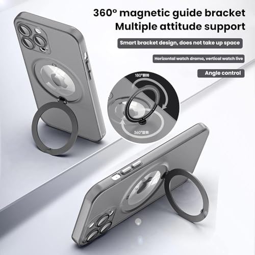 Chargement sans fil et support magnétique pour coque iPhone 14 Pro Max invisible