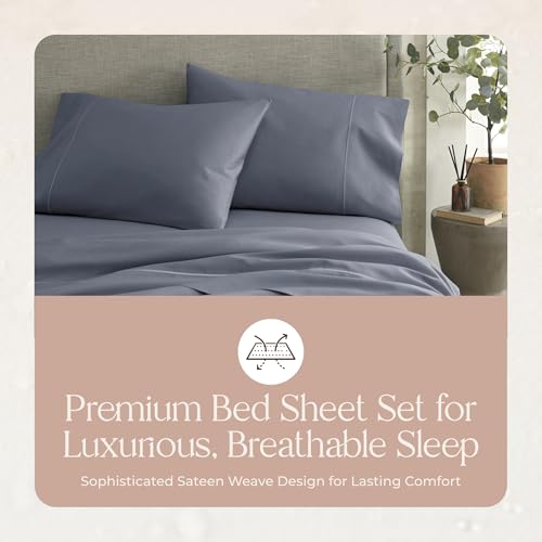 Image of Whisper Organics 100% Organic Cotton Bed Sheets with Deep Pocket 3 Pc. Set