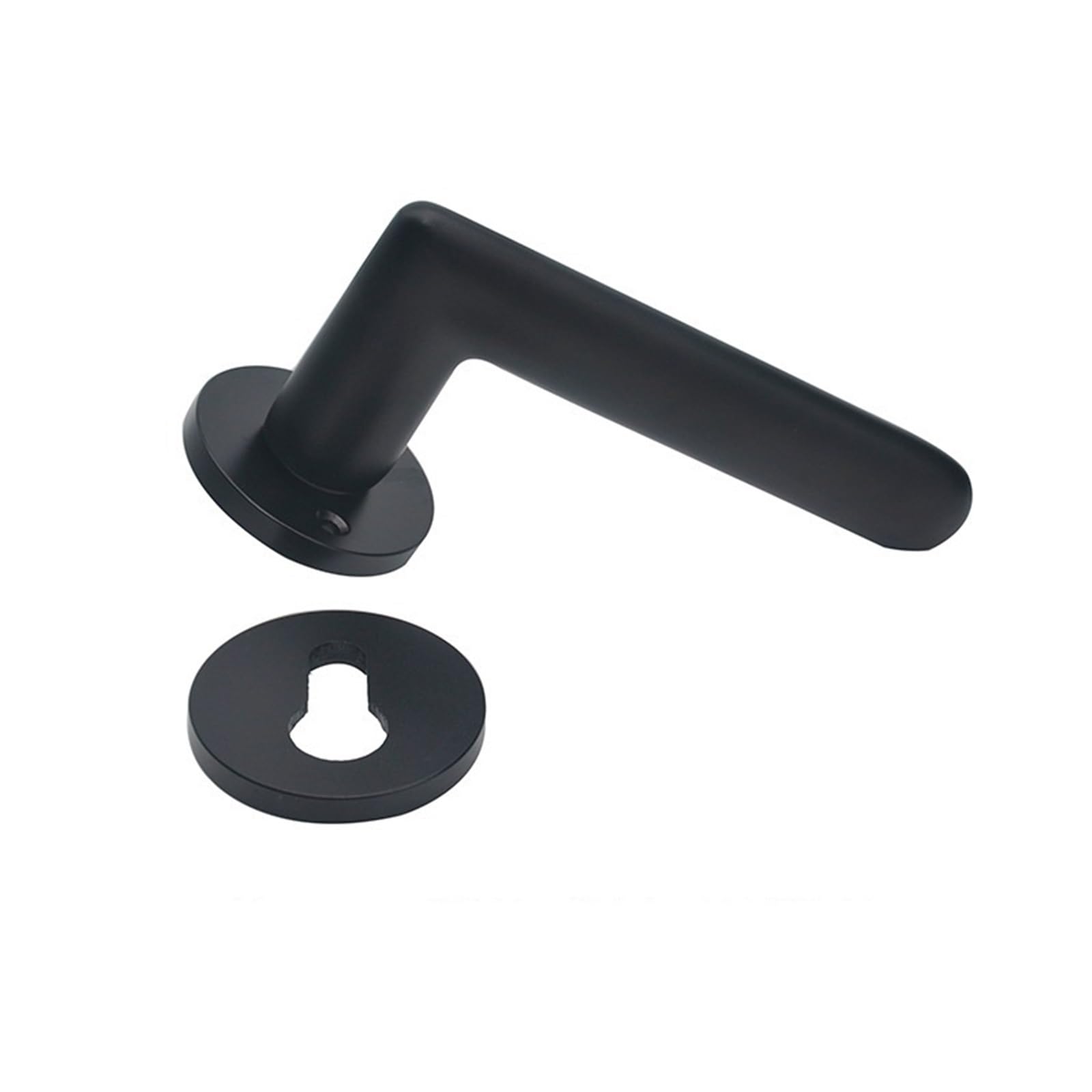 Aepqbgqj One Color Nordic Style Space Aluminum Lever Door Lock For Bedroom Silent