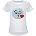 BEZLIT Mädchen Wende-Pailletten Stretch T-Shirt Smile-Motiv 22606 Weiß Größe 104