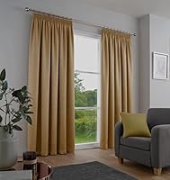 Fusion - Galaxy Ösenvorhänge, 229 x 229 cm, Ocker