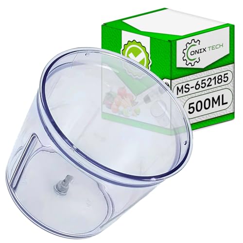 ONIX TECH Bol du Hachoir du Mixeur Manuel 500 ML avec Le Code Original MS-652185 pour Moulinex pour Tefal pour Krups - Garantie de 5 Ans