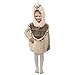 Amakando Dulce Capa Alpaca con Capucha para niño y niña / 99-104 cm, 3-4 años/Suave Disfraz de dromedario/Inmejorable para Festival Infantil y Fiestas temáticas