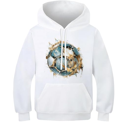 Sweat hoodie football enfant léger pour éviter de transpirer pendant les jeux 8-10Y