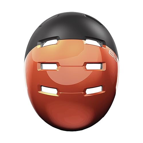 ABUS city helmet Skurb ACE - stylish bike helmet for everyday use, skating, BMX riding or longboarding - orange, size M - Image 3