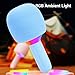 LICAEVEY Wireless Karaoke Machine Microphone, Bluetooth Mic with RGB Lights, 3.5mm AUX and Vocal Suppression, Ideal for Home Parties, Duets, and as a Gift for All Ages (Blue)