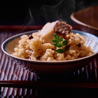 ≪京都四条 緒方≫ 明石産天然真鯛と実山椒の炊き込みご飯(2合炊き用)