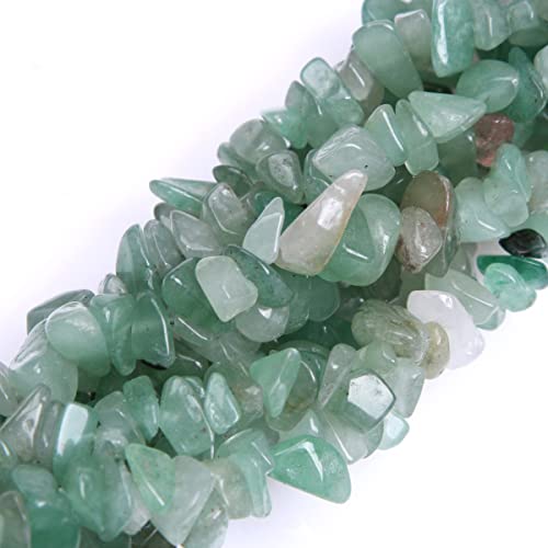 Image of 5-8mm Green Aventurine Chips Natural Chip Stone Beads for Jewelry Making
