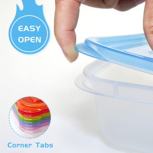 Vonhen 7 Pack Bento Lunch Boxes Reusable 3 Compartment Meal Prep Containers - Leakproof Lunch Container With Lids For Work, And Travel #TOP7