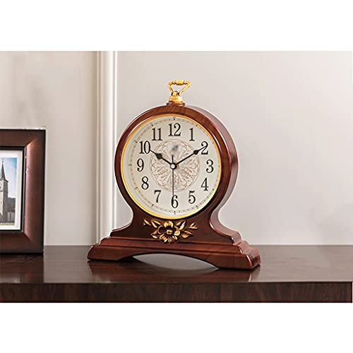 Reloj de escritorio vintage estilo europeo con acabados artísticos 4