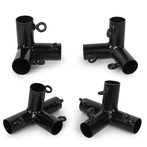 Aoneky Slant Roof Corner Canopy Fitting Kit, Fits 1.5" EMT 1.5" Galvanized Pipe 2" Fence Top Rail, Frame Connector for DIY Canopy Carport Shed Gazebo Greenhouse, 4 6 8 10 Leg Options (10 Leg Kits) by Aoneky - Used condition - Image 7