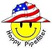 3 Pack Reflective Happy Pipefitter Smiley USA Hardhat Oilfield Helmet Toolbox Sticker - Construction Toolbox, Hardhat, Lunchbox, Helmet, Mechanic & More