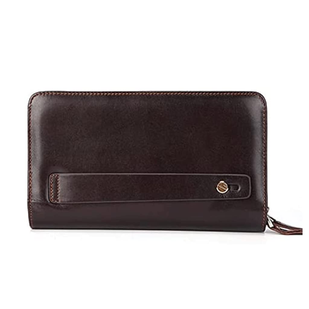 LIOONS Cartera Cartera De Cuero para Hombre, Tarjetero Largo De Gran Capacidad, Monedero De Viaje De Moda De Negocios para Hombre, Duradero Monedero