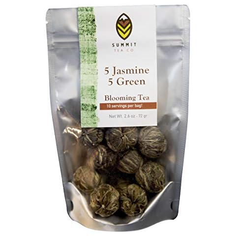 10 Blooming Flower Tea - 5 Jasmine and 5 Green Cover