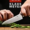 Klaus Meyer 15 Pieces Knife Block Set, High Carbon German Stainless Steel Forged Sharp Blade Knife Set With Block, Dishwasher Safe Cutlery