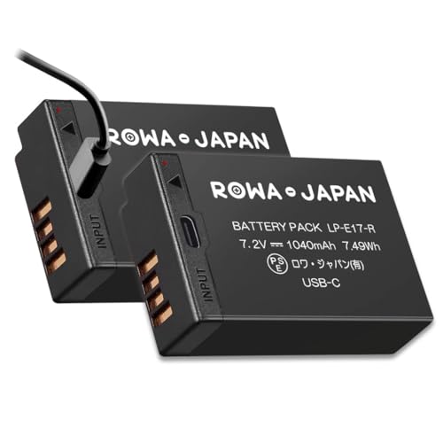 Amazon | ロワジャパン LP-E17 Type-C 直接充電 2個 互換 バッテリー