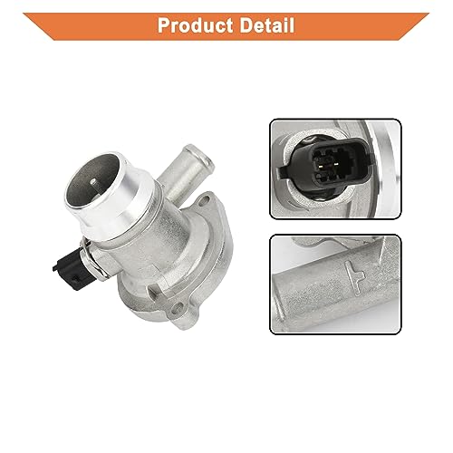 Upgrade Aluminium Engine Coolant Thermostat Housing Assembly(1PCS).Fit For Buick Encore 2013-2020 Chevy Cruze 2011-2016 Trax Sonic 2013-2020.Replaces Part # 25200455 55565336 902-808 55593034.