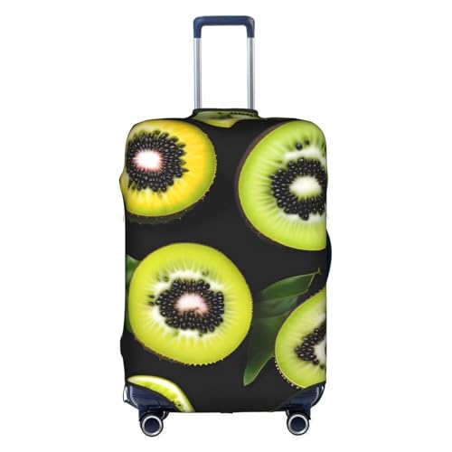 Green Kiwi Luggage Cover, #^Suitcase Protector, Trolley Case Cover For Medium Luggage, Suitcase Protector.