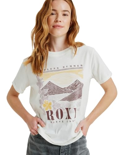 T-shirt Roxy Oceanregular Poster imprimé graphique et coton doux femme