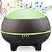 Produktbild Musik Aroma Diffuser 300ml Bluetooth-Lautsprecher Oil Düfte Luftbefeuchter mit 15 Farbwechsel LED Nachtlichter 4 Zeitmodi Wasserlose Power-off für Raum Büro Yoga Spa usw, Deep Wood Grain