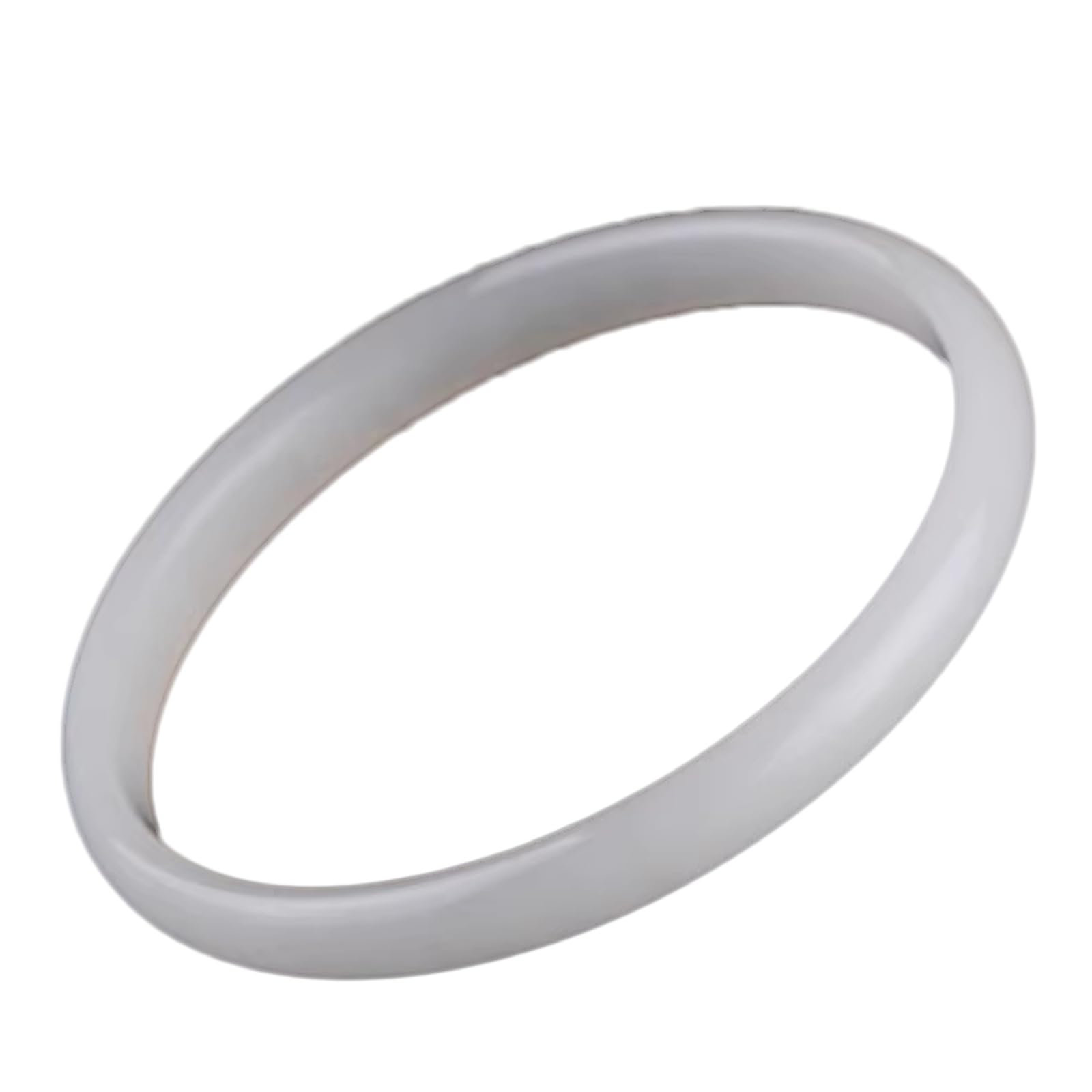 Bracelet Rond Jade Blanc Porter au Bureau ou en Soirée Bijou Femme Élégant