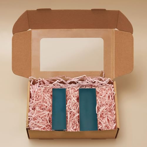Image of Zankubom 1 /2LB Pink Crinkle Cut Paper Shred Filler Great for Gift Wrapping, Pink Basket Fillers, Birthday, Gift Wrapping, Valentine's Day Christmas Wedding Party Decor Filling Supplies