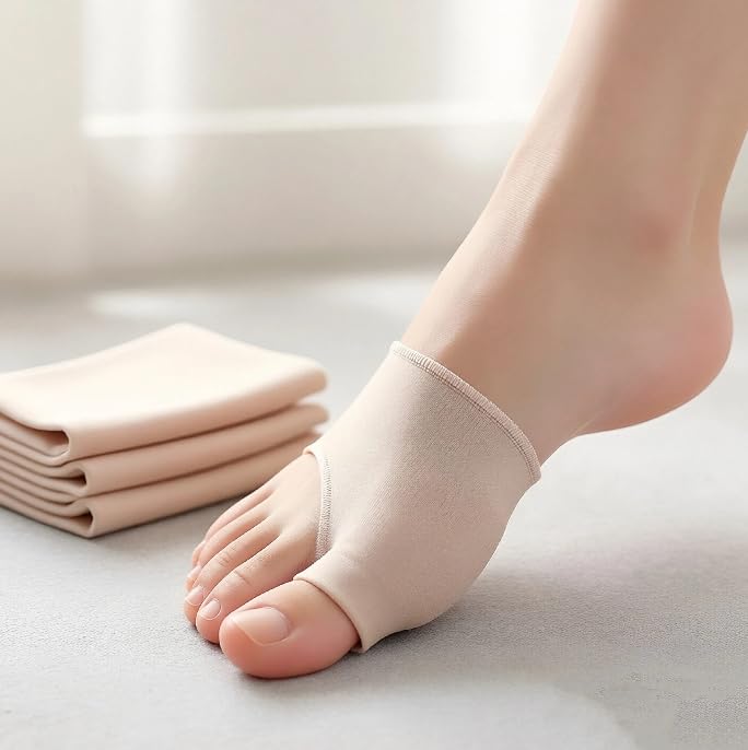 Bunion Corrector Socks, 2 Pairs with Gel Pads-Orthopedic Splints for Toe Alignment & Pain Relief, Flexible Bunion Pads Sleeves for Daily Comfort & Support