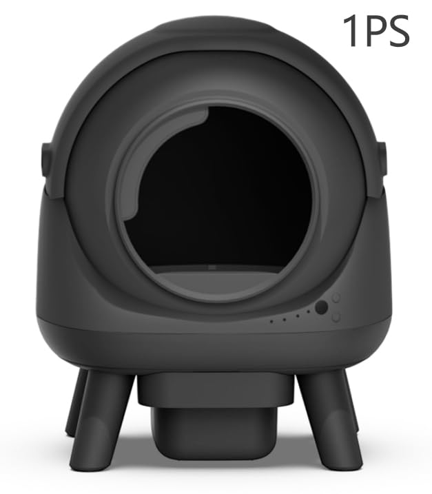 Self Cleaning Litter Box Includes Trash Bags, Grey01