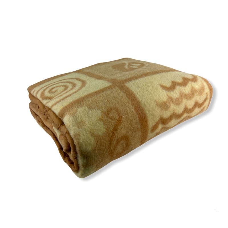 Rufino Díaz Manta Pelo Estampada Diana (Beige - 160x220cm) - Otoño/Invierno - Tacto Extra Suave y Super calentita - para Usar en la Cama o en el sofá