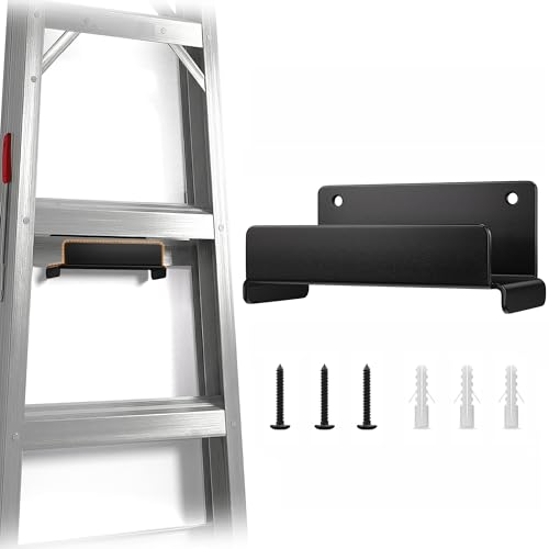 niffgaff Ladder Hooks for Garage Wall 1 Pack Heavy Duty Wall Mount Storage Hanger for Ladders Chairs & Patio Furniture Fits Step & Extension Ladders Garage Organization