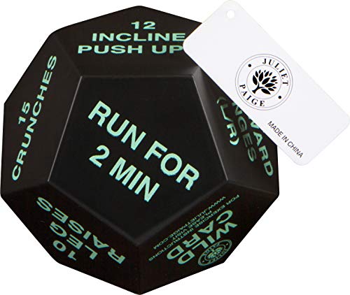 Juliet Paige Exercise Dice - Fitness Workout Gear for Home Gym Equipment and Accessories, Personal Trainer Work Out Supplies for Adults - Thumbnail 6