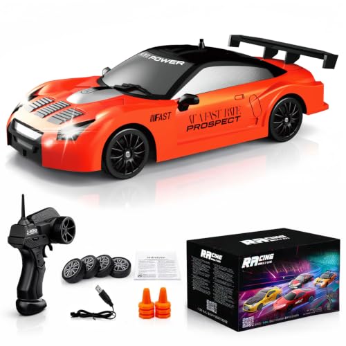 Desdoni Remote Control Car RC Drift Car 2.4GHz 1:24 Scale 4WD 15KM/H High Speed Model Vehicle with...