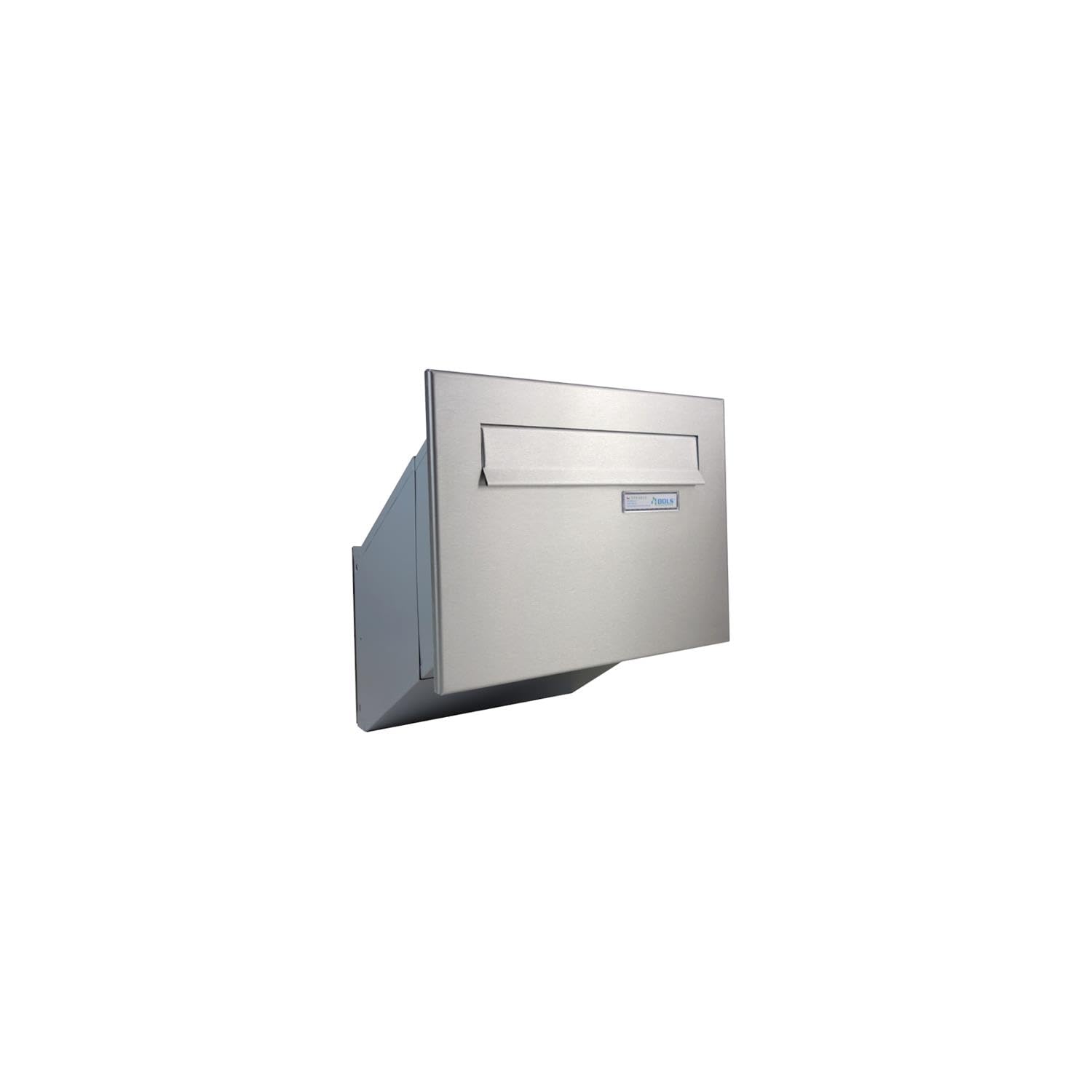 Boîte aux lettres murale En D 241 en acier inoxydable à profondeur variable