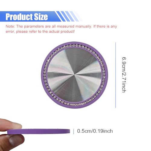 2PCS Bling Portavasos para Carro Universales Morado miniatura 2