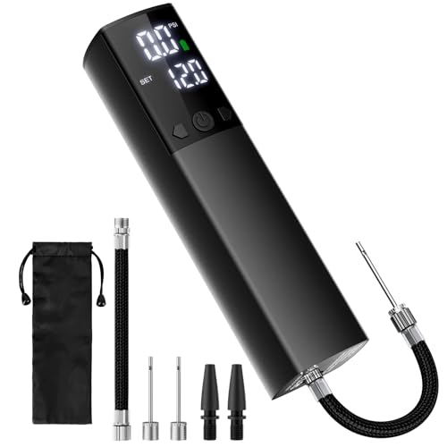 Electric Ball Pump Smart Air Pump Portable Fast Ball Inflation with Accurate Pressure Gauge and Digital LCD Display for Basketball Football Soccer Volleyball