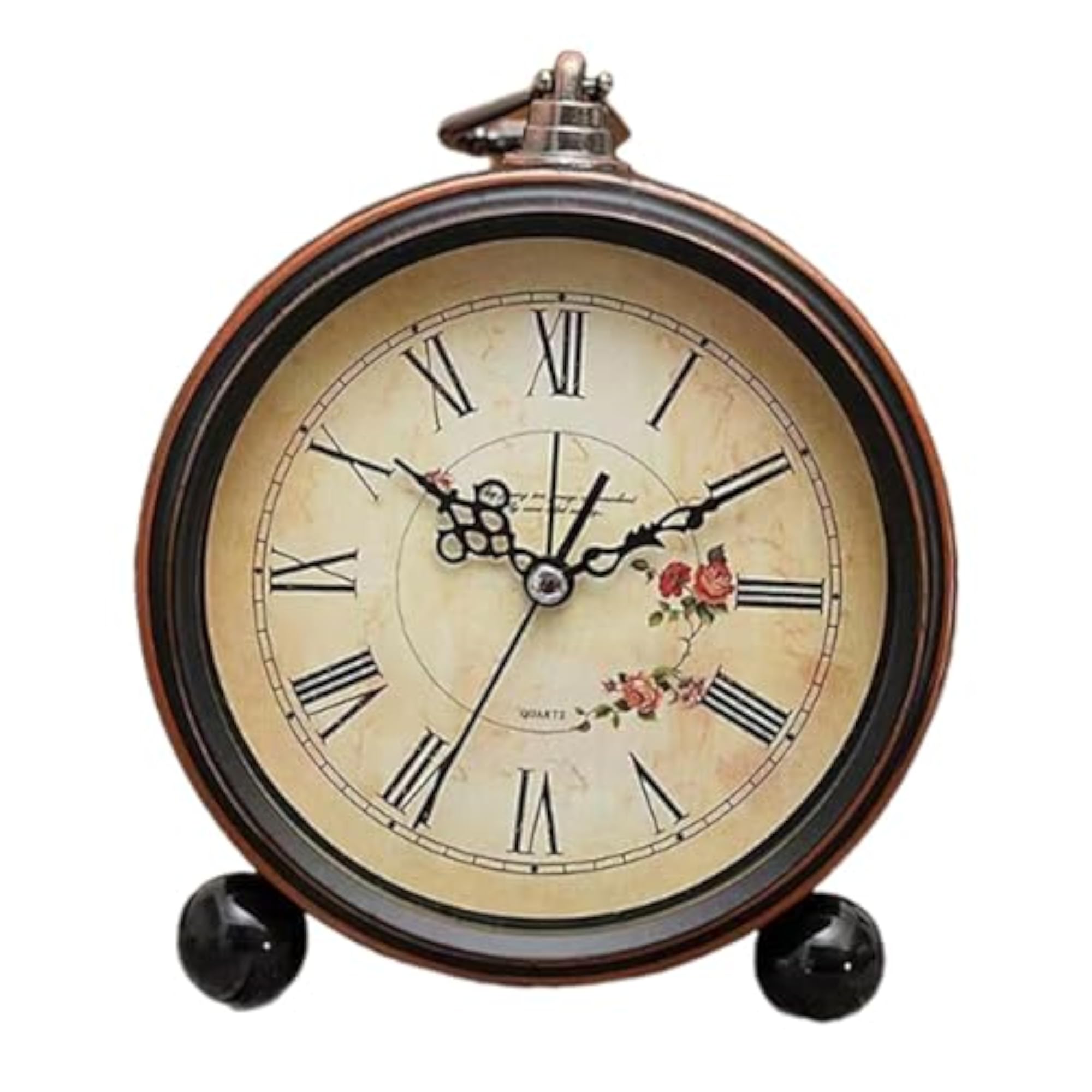 Elegant Non-Ticking Retro Design Table Clock