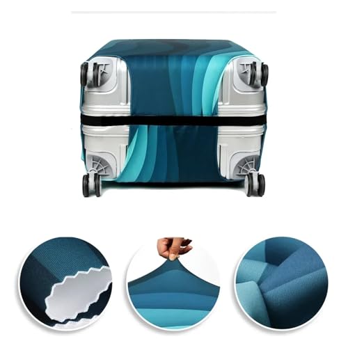 Printing Luggage Protective Cover for 18-32Inch Suitcase Stretch Fabric Covers Trolley Cover Travel Accessories for Luggage, Travelling(Green,26-28inch)4