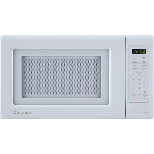Magic Chef MC77MW Countertop Microwave Oven, Small Microwave for Compact Spaces, 700 Watts, 0.7...