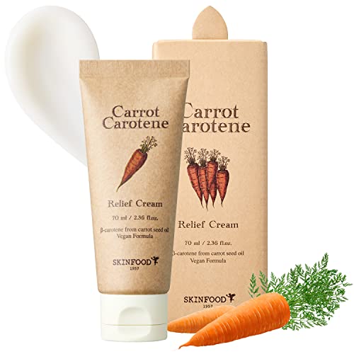 SKIN FOOD crème de carotte carotène relief 55ml (1,85 fl.oz.) - soulage apaisantes et hydratantes gel crème visage pour peau sensible, végétalien, cruelty free, testé sous contrôle dermatologique Cover